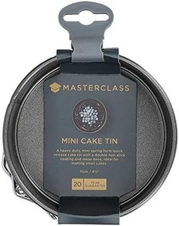 Форма для випікання MasterClass антипригарна, з роз’ємним дном, сталева, сіра, 11 см