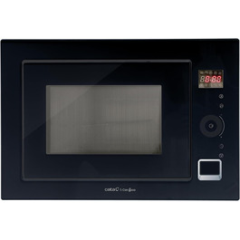 Вбудована мікрохвильова піч CATA MC 25 GTC BK Inox, 25л, 8 автоматичних меню, гриль 1000W, ширина 60 см