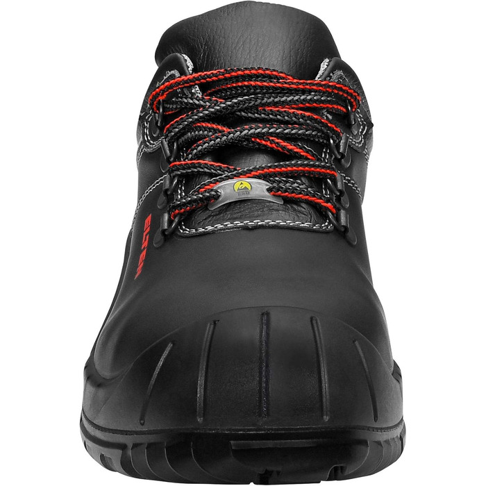 Робочі черевики ELTEN Renzo Low ESD S3, шкіряні, з металевим носком, легкі, міцні, 41 EU, чорні (для жінок та чоловіків)