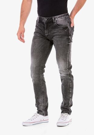 Чоловічі джинси Cipo & Baxx Modern Denim, антрацит (34W/34L) | Стильні джинси для міста та відпочинку