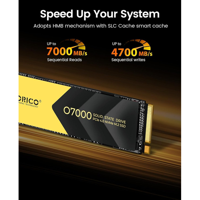 SSD Orico 512GB M.2 2280 SATA III – Швидкий внутрішній накопичувач для ноутбука/ПК