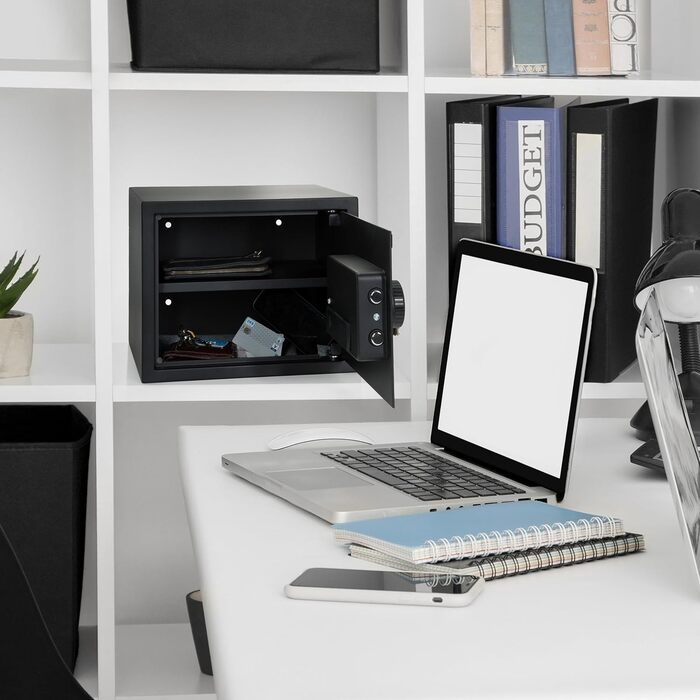 Сейф офісний Tresor COMPACT III, сталевий, чорний, з електронним замком, 20x31x20 см, 27 л