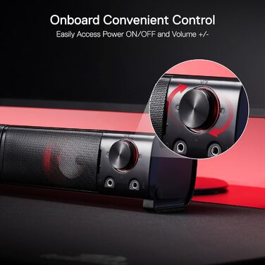 Redragon Stentor GS500: Комп'ютерні колонки 2.0, USB, RGB, для геймінгу