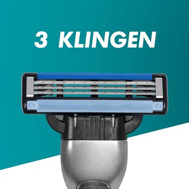 Чоловіча бритва Gillette Mach3 з набором із 6 змінних касет (3-лезові), подарунковий набір для гоління