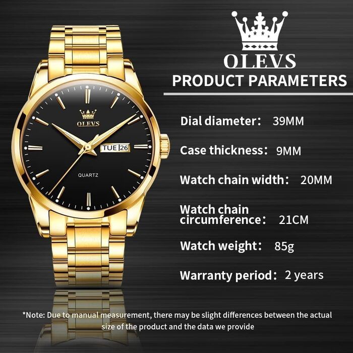 Чоловічий скелетон-годинник OLEVS 6898: кварцовий спортивний годинник з колесом гоночного авто, водонепроникний, сталь, чорний з золотом