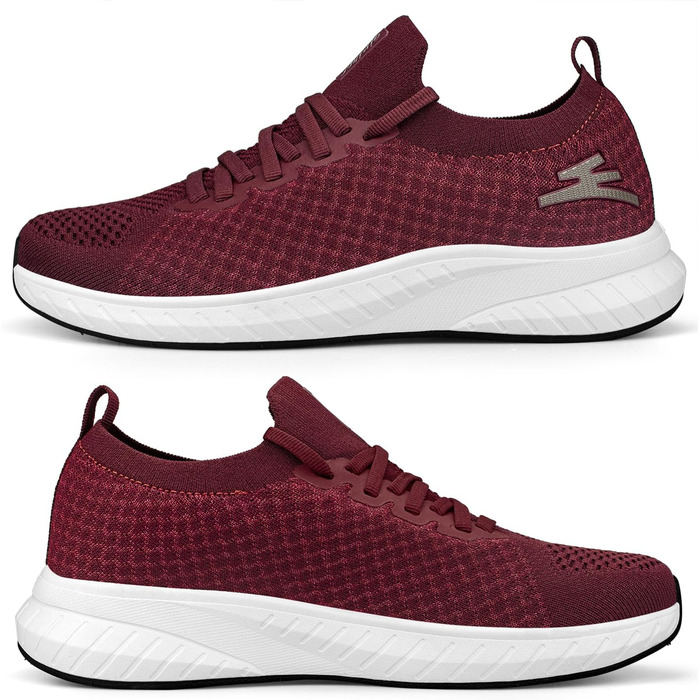 Жіночі спортивні кросівки для бігу та прогулянок. Легкі, дихаючі, стильні. Колір: бордовий, розмір EU 37