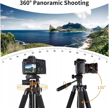 Штатив K&F Concept 175 см, чорний