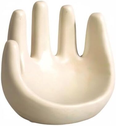 MIAJO Hand Shelf Decoration, Beige Ceramic Sculpture, Boho Shelf Decor, Hand Holder for Jewelry, Smartphone, Keys, Pen and Pencils, Knick-Knacks, Cute Home Decor