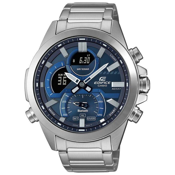 Чоловічий годинник Casio ECB-30D з секундоміром, водонепроникністю та Bluetooth