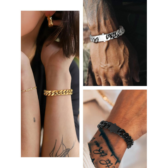 Чоловіча ланцюжок Panzerkette Miami з нержавіючої сталі Bestyle 19/21/23 см, 12.5 мм (з подарунковою коробкою)