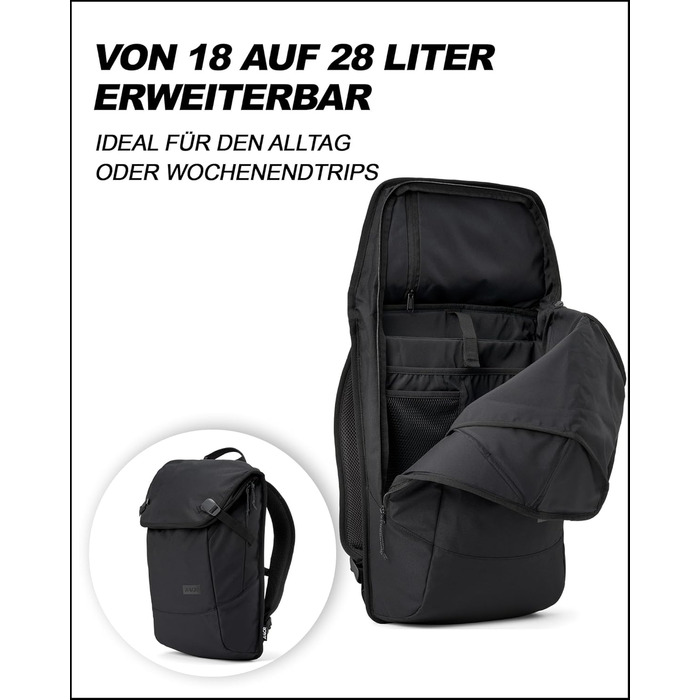 Рюкзак AEVOR Daypack 18 л, водовідштовхувальний, для ноутбука 15'', багато кишень, дихаюча спинка