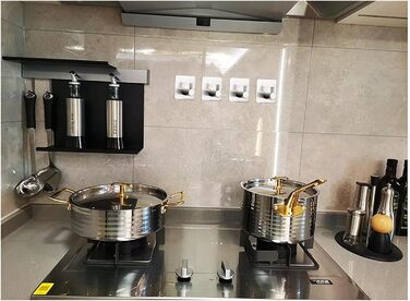 Набір гачків для рушників 6 шт. самоклеючі, з нержавіючої сталі, без свердління, для ванної, туалету, кухні, офісу (сріблясті)