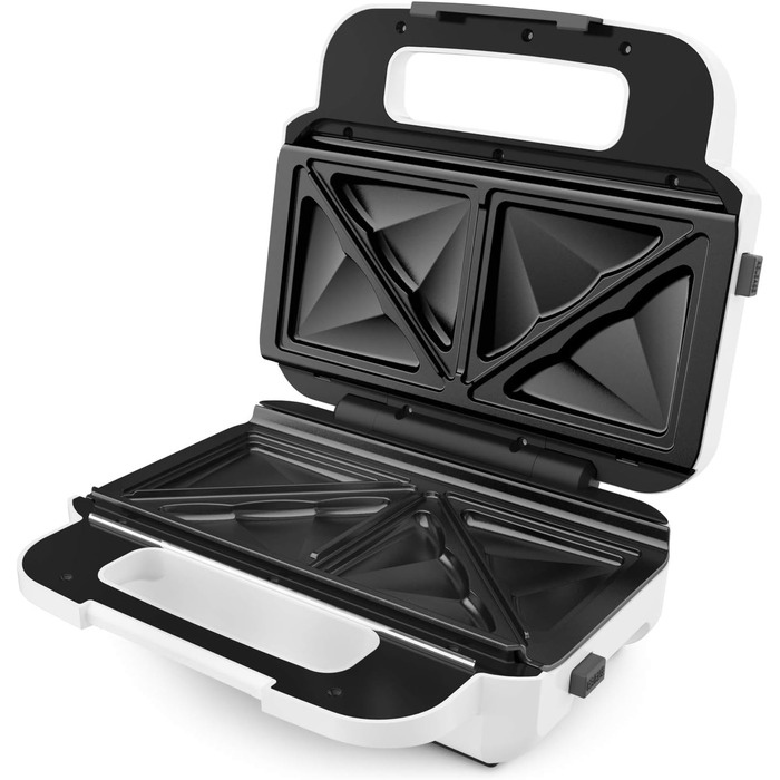 Tefal SW7011 Snack XL Sandwich Maker & Waffle Iron | 2 non-stick platesets | Extra deep shape | Plates are dishwasher safe | Includes recipe booklet | 850W | 27.6 x 23.8 x 9.8 cm Single