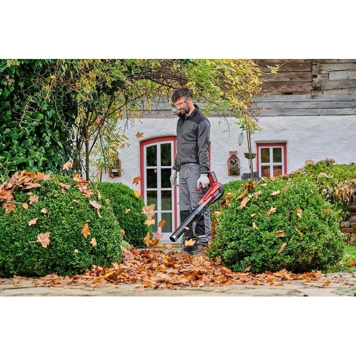 Акумуляторний повітродув Einhell GP-LB 18/200 Li E-Solo Power X-Change, 18В, безщітковий двигун, регулювання обертів, осьова технологія, без акумулятора та зарядного пристрою