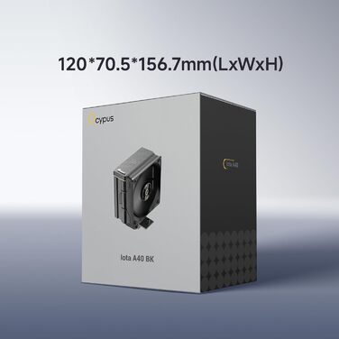 Ocypus Iota A62 BK: Кулер для CPU з цифровим дисплеєм, 6 heatpipes, 2 x 120mm вентилятори, підтримка AMD AM4/AM5, Intel LGA 115X/1200/1700/1851