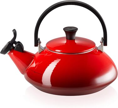Le Creuset Zen Kettle, Capacity: 1.6 l, Enamelled Steel, Cherry Red, 92009600060000