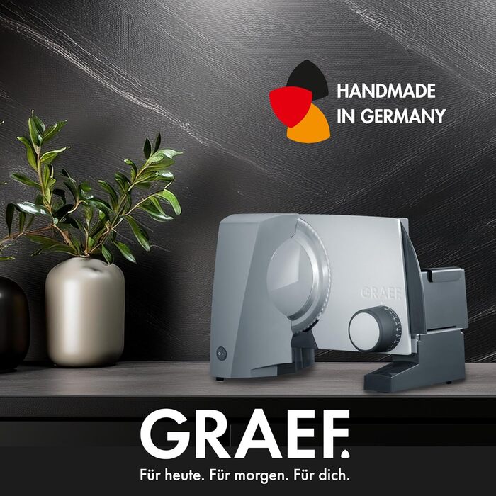 Подрібнювач для овочів та фруктів GRAEF Allesschneider G52 сірий матовий