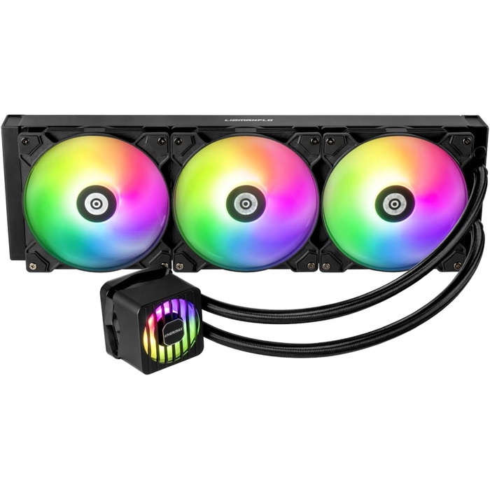 ENERMAX LIQMAXFLO 420 - Система водяного охолодження CPU з RGB підсвічуванням (LGA 1700, 1200, AM5, AM4)
