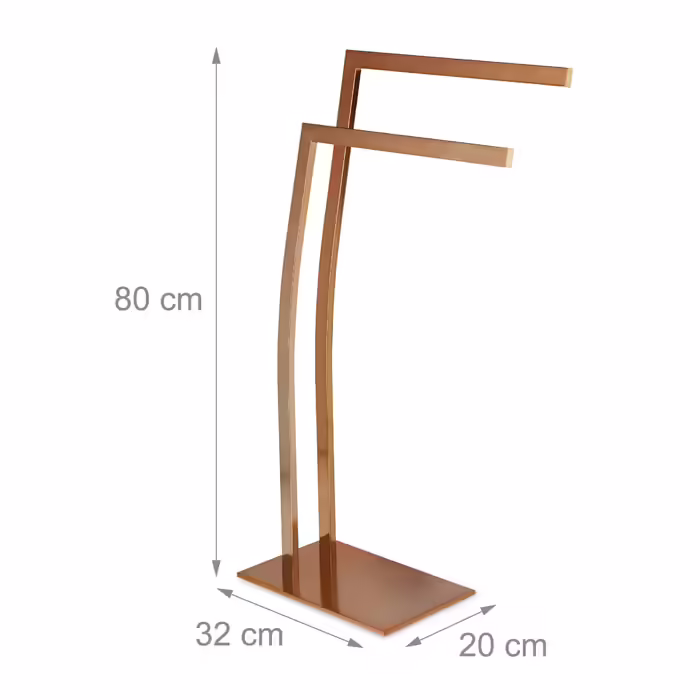 Relaxdays Towel Rack Stainless Steel WIMEDO