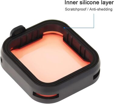 Фільтри SOONSUN CPL, ND8, ND16, ND32 для GoPro Hero 12, 11, 10, 9 - Набір нейтральних фільтрів та поляризатора, захист об'єктива, 4 шт.