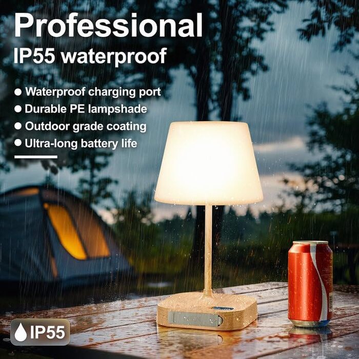 LED акумуляторна настільна лампа Anordsem: торшери бездротові з USB-A/C, сенсорне регулювання, для дитячої/дизайну, читання, подарунок