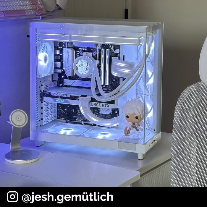 NZXT H6 Flow RGB: Корпус ПК Mid-Tower з двома камерами, чорний