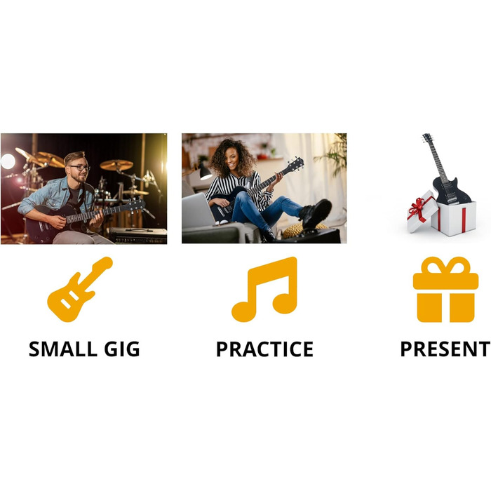 Електрогітара Rocktile Banger's Pack Kompletset - Чорний (Комплект: підсилювач, чохол, кабель, ремінь, медіатори, запасні струни, навчальний матеріал з CD/DVD)