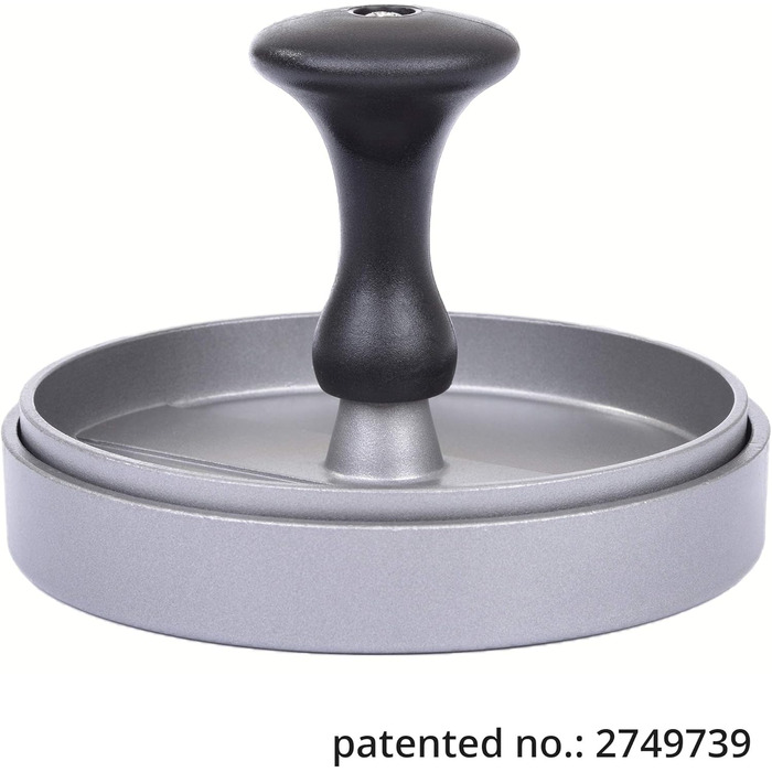 Пресс для бургерів Gräwe з 50 аркушами пергаментного паперу, комплект для приготування смачних гамбургерів, котлет та BBQ з алюмінію з антипригарним покриттям