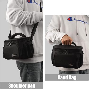 Захисний футляр для дзеркальної камери, вологостійкий, для Canon, Nikon, Sony, Fuji, DLR/LR, об'єктив (Чорний, M)