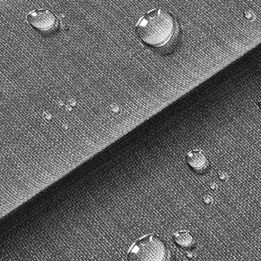 Штора для ванної кімнати анти-грибок водонепроникна магнітна з гачками, текстильна, 180x200 см, сіра