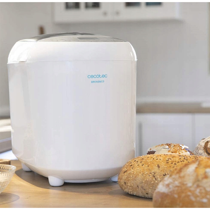 Хлібопічка Cecotec Bread & Cook, 1 кг, біла, 550 Вт