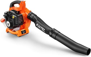 Бензиновий повітродув FUXTEC FX-LB126 2в1 з 2-ма насадками, розширюється до садового пилососа, 2-тактний двигун, швидкість повітря 71 м/с, преміум-клас