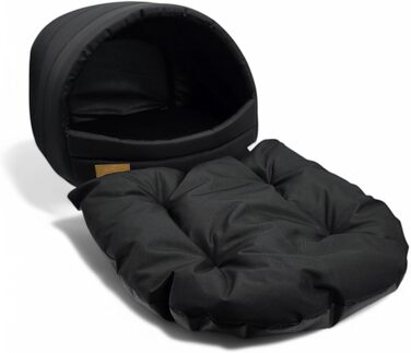 Будка для собак та котів ODOLPLUSZ - комфортна, миюча, чорна (M)