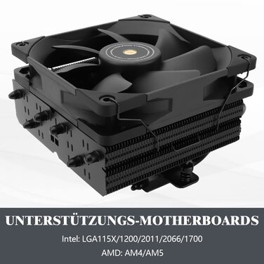 Thermalright SI-100 Black: Повітряний кулер для CPU з 6 теплових трубок та тихим вентилятором TL-E12B PWM