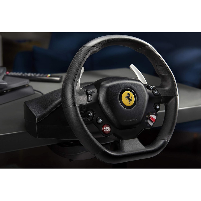 Руль Thrustmaster T80 RW Ferrari 488 GTB для PlayStation - Реалістичне водіння та перемога на трасі