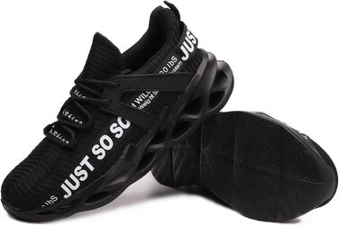 Зручні робочі черевики Furuian для чоловіків та жінок. Легкі, спортивні, дихаючі кросівки з металевим носком, антиковзаюча підошва, ідеальні для фітнесу та роботи (42.5 EU, Чорний)