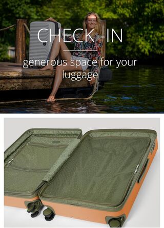 Чемодан Hauptstadtkoffer Mitte (S+M+L) - великий, TSA, 77см, 130л, з розширенням об'єму