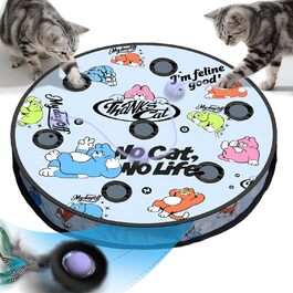 Інтерактивне іграшкове м'ячик для котів з лабіринтом та пір'ям, автоматичне ігровий набір, мисливська іграшка для котів, подарунок для кота