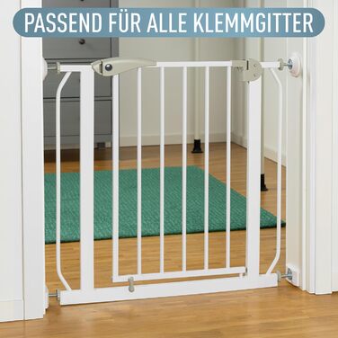 Захист для сходів IB STYLE для дітей - сітка для сходів, бар'єр для тварин, без свердління, білий, 67-75 см (4 накладки для стін)