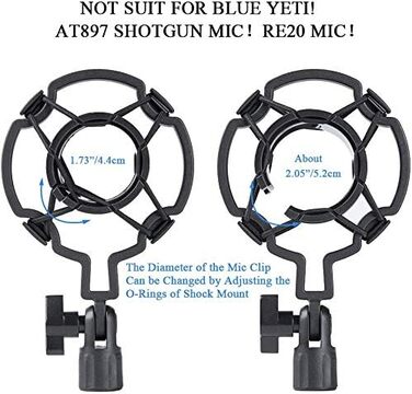 Регульований мікрофонний стійка HAUEA для студії, радіомовлення та телебачення, сумісний з Blue Yeti