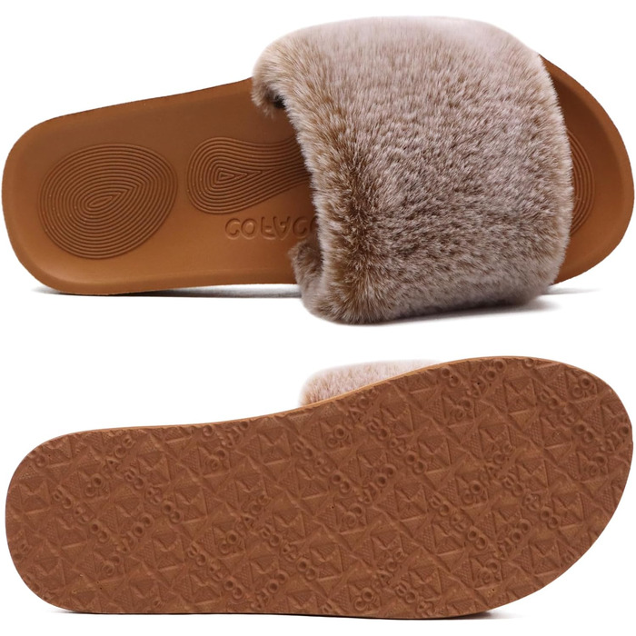 Тапочки халатні жіночі COFACE з м'якою підкладкою, халатні шльопанці, домашні тапочки, шльопанці для дому, теплий варіант на літо та зиму, рожеві (43 EU, Khaki)