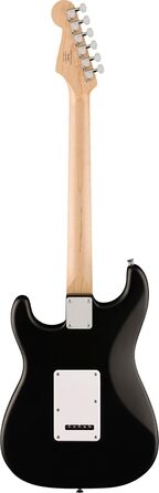 Струмогітара Squier Debut Stratocaster з палісандровим гриф, біле пікгард, чорний колір SSS