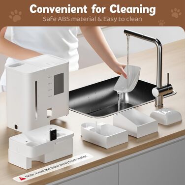 Автомат для годування котів з камерою, 5G/WiFi, 2K HD відео та нічне бачення, диспенсер для великої кількості їжі та зерна, керування через додаток, контейнер для зберігання корму (для собак та котів)