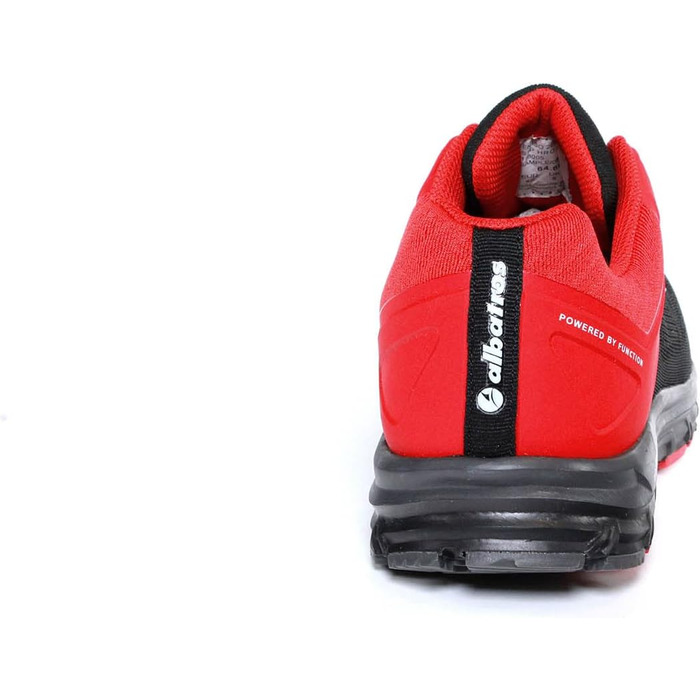 Черевики робочі Albatros Lift Impulse S1P ESD з фібергласовою захисною капою, антипроколююча підошва, антиковзка, термостійкі, чоловічі (44 EU, чорний/червоний)