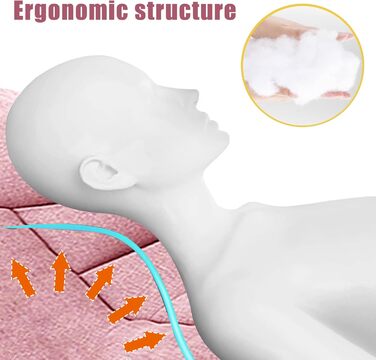 Розкладне ліжко-крісло для кемпінгу з матрацом, регульована спинка, 65x190x30 см, 1-місне, рожевий (2 шт.)