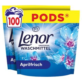 Капсули для прання Lenor Pods Aprilfrisch, аромат весняної свіжості, 100 прань