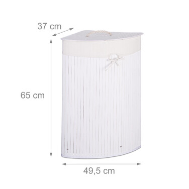 Relaxdays Bamboo Laundry Basket