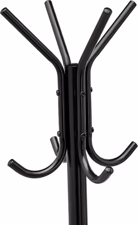 Amazon Basics Coat and Clothes Rack, 29.5 x 29.5 x 167 cm (L x W x H), Black