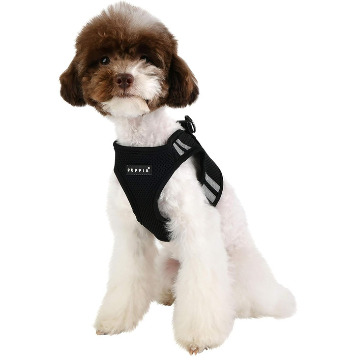 Жилет-шлейка для собак Soft Vest Harness Pro – Marineblau – M (Чорний, X-Large)