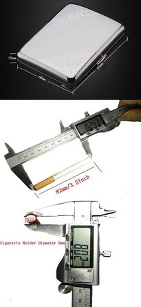 Елегантне металеве тютюнотримач з нержавіючої сталі, срібного кольору, вміщує 16 сигарет (з брендованою подарунковою коробкою, тиснення)